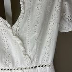 Finders Keepers RTR Sundays Dress White Embroidered Eyelet Cotton US XS Photo 7