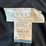 Gunne Sax  Jessica McLintock Black Lace and Taffeta strapless dress Vintage Size9 Photo 6