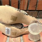 Shushop Heloise snake skin print. Clear heel shoes. Size 9 Photo 6