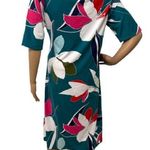 Cuddl Duds  Super Flex Tie Front A-Line Dress Size M Floral Business Casual Photo 1