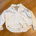 Farm Rio  White Button Down Shirt Photo 0