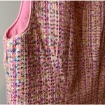 Endless Rose Tweed Mini Dress Sleeveless Button Front Pink Party Cocktail Photo 3