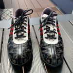 Adidas Traxion Fitfoam Womens 6.5 Golf Shoes White/Black/Red Floral Embroidered Photo 2