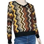 Missoni for Target Women's S Brown Black Zig Zag Chevron V Photo 1