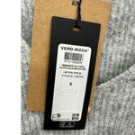 VERO MODA Sweater Women Small NWT Light Grey Melange Simone Long Sleeve Ruffle Photo 5