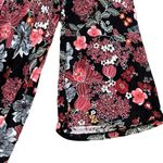ELLOS tunic top blouse shirt floral bell sleeves flowy soft comfortable 1X 22/24 Photo 2