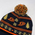 NHL Anaheim Ducks Logo Knit Beanie Cuffed with Pom Winter Photo 3