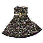 Alberto Makali Women’s Black Floral Embroidered Strapless Dress Photo 2
