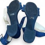 Unisa  Navy Blue Jean block mini heels. Size 7.5. Photo 2