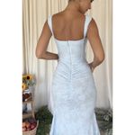 House Of CB  Cesca Floral Ruched High-Low Corset Dress in Skyride Size X-Small Photo 1