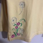 Breckenridge Women’s  Embroidered Quarter Zip Sweatshirt Size 1X Yellow Photo 2