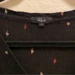 Rails Cara Black Rainbow Cactus Linen Blend V-Neck T-Shirt Size S Photo 6