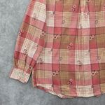 American Sweetheart Pink Plaid Flannel Western Urban 90s Skater Grunge Shirt L Size L Photo 6