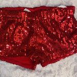 Sequin Shorts Red Photo 3