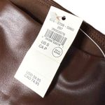 Aerie Offline By  Real Luxe Faux Leather Hi Rise Leggings Size Small Brown Vegan Photo 3