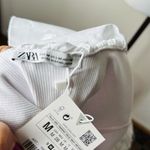 ZARA  White Ruffled Ribbed Bodysuit Photo 3