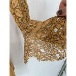 Free People Yellow Tell Tell Secret Origins Eyelash Lace Tunic Dress Size XS Photo 6