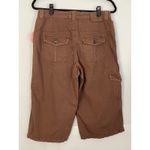 Life is Good  Womens Brown Cargo Cropped Pants Size 6 Photo 6