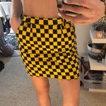 American Bazi ⚡️ FLASH SALE ⚡️ Black & Yellow Checkered Skirt Photo 0