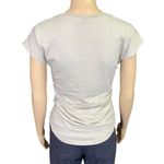 Anvil Womens T Shirt Top Lightweight Capped Sleeve Stretch Casual Beige Small Photo 4