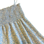 Resa Ashley Spaghetti Strap Dress Animal Print Smocked Skirt Size Medium Women's Blue Photo 3
