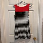Soprano  Womens Red Black White Stripe Tank Dress Balloon Hem Sz M Made in USA Photo 4