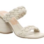 Dolce Vita Natie Woven Heeled Sandals Ivory White Size 10 Photo 0