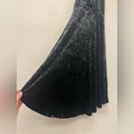 AQUA Womens High Neck Black Velvet High Low Dress Size XS Photo 3