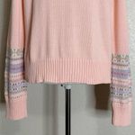 Liz Claiborne Crazy Horse  Vintage Velvet Ruffle Pink Knit Cardigan, Size XL Photo 9