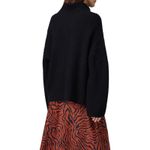 SWEET BABY JAMIE Black Knit Acrylic Wool Blend Oversized Bell Sleeve Sweater S Photo 11