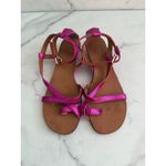 Ash  Metallic Pink Leather Wedges Sandals Size 38 / US 8 Photo 4