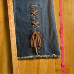 Women’s Traxx Vintage Cowboy Western Laced High Rise Blue Denim Jeans, Y2K|Sz:14 Photo 11