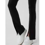 Alo Yoga Airbrush High-Waist Flutter Black Split Leggings Sweat Pants Size XS Photo 2