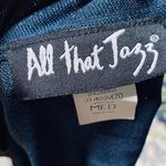 Vintage 90s All That Jazz Sparkle Maxi Dress Gown Slinky Low Back Metallic Teal Green Size XS Photo 7