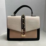 ALDO Dallamaraen Women’s Top Handle Crossbody New Without Tags Black Tan Cream Photo 13