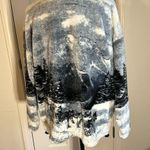 Furry winters sled dog husky scene detailed vintage jacket Size L Photo 8