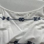Solitaire NWT  White Blue Embroidered Swim Cover‎ Sz S Photo 8