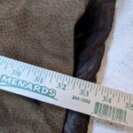 Womens Brown Textured Suede Belted Trench Coat Classic Casual Outerwear Size L Photo 2