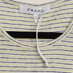 frame denim Frame Striped Linen Ringer Tank Top - Sz L - NWOT Photo 5