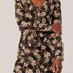 ASTR Floral Long Sleeve Ruffle Dress Photo 1