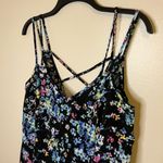 Forever 21 Women’s Black Floral Print Sleeveless Tunic Top Mini Dress Size Small Photo 43