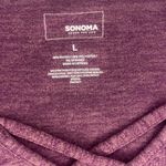 Sonoma Goods For Life Women's Purple Tee V-Neck Long Sleeve -SIZE L Super Soft Photo 2
