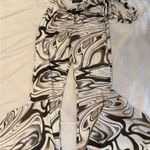 Ross  brown and white flare pants  Photo 0