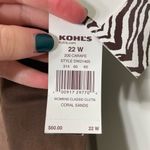 Dana Buchman NEW  women’s classic coral sands leopard‎ print belt capri pants 22W Photo 3