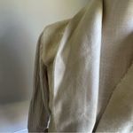 Ceny Mid Thigh Length Cream Colored Open Cardigan Faux Fur and Suede Knit Size M Photo 2