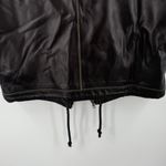 R&R Surplus Leather Vest Size Medium Womens Black/Brown Gray Cinch Waist Soft Black Photo 8