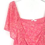 Lush Clothing NWOT Lush Floral Smocked Ruched Top Pink Plus Size 2X NEW Photo 1