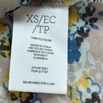 CAbi Offsides Floral Print Sheer Sleeveless feminine Blouse, style #5221. Xs Photo 7