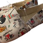 Toms ‎ Christmas Cats Shoes 8 Holiday Flats Slip On Photo 1