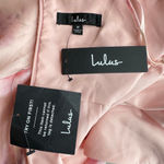 Lulus Lulu’s Pink Floral Fairy Ruffle Mini Party Dress Ruched Bodice Medium NEW Photo 13